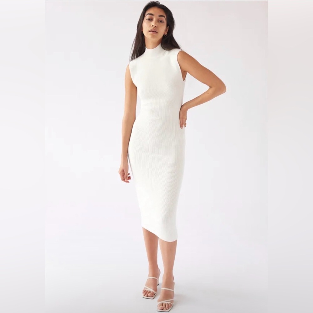 EUC Aritzia Wilfred Pinot Dress in White Size XS
